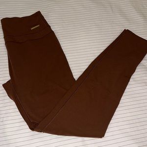 Gymshark x Whitney Simmons High Rise Seamless Leggings in Dandelion Brown